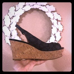 Coach wedge heels
